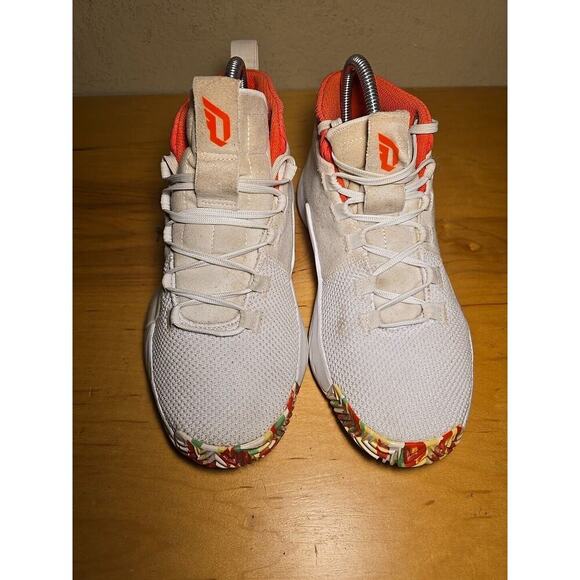 Adidas Dame 5 All Skate Sneakers Mens 5.5 Women's Size 7 Running Basketball - Picture 3 of 8